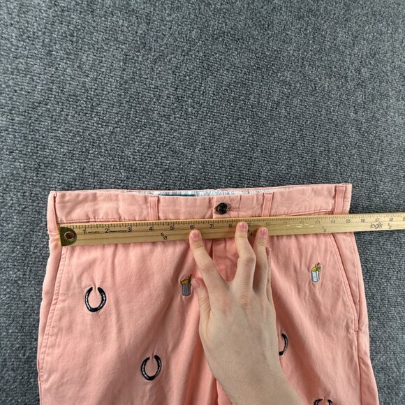 Castaway Nantucket Island Pants Embroidered Salmon Chino Horseshoes ACTL 30X28 - Picture 14 of 16